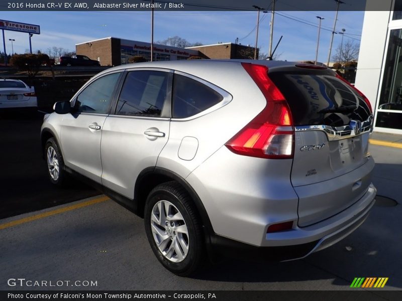 Alabaster Silver Metallic / Black 2016 Honda CR-V EX AWD