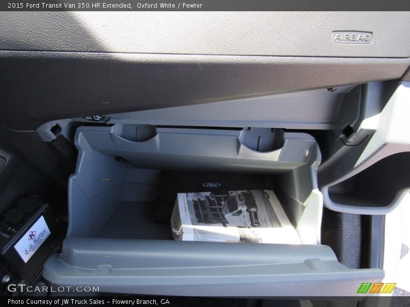 Oxford White / Pewter 2015 Ford Transit Van 350 HR Extended