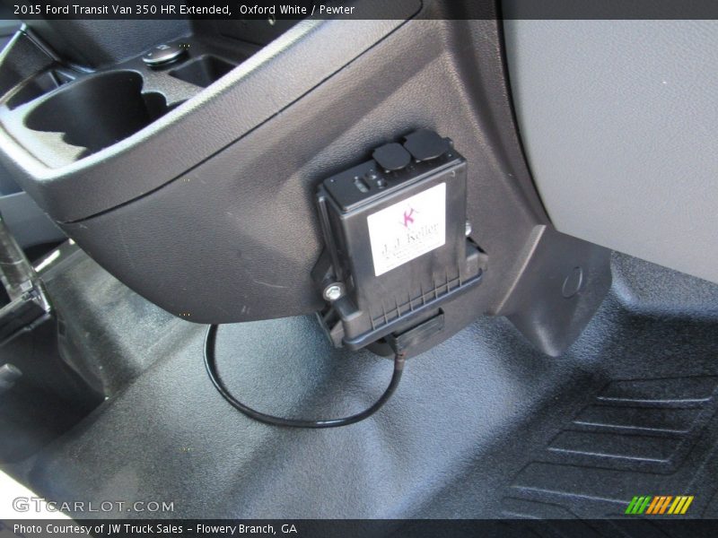 Oxford White / Pewter 2015 Ford Transit Van 350 HR Extended