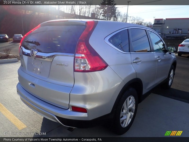 Alabaster Silver Metallic / Black 2016 Honda CR-V EX AWD