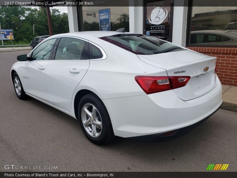 Summit White / Jet Black 2017 Chevrolet Malibu LS