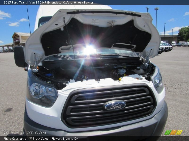 Oxford White / Pewter 2015 Ford Transit Van 350 HR Extended