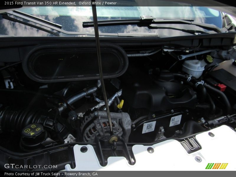 Oxford White / Pewter 2015 Ford Transit Van 350 HR Extended