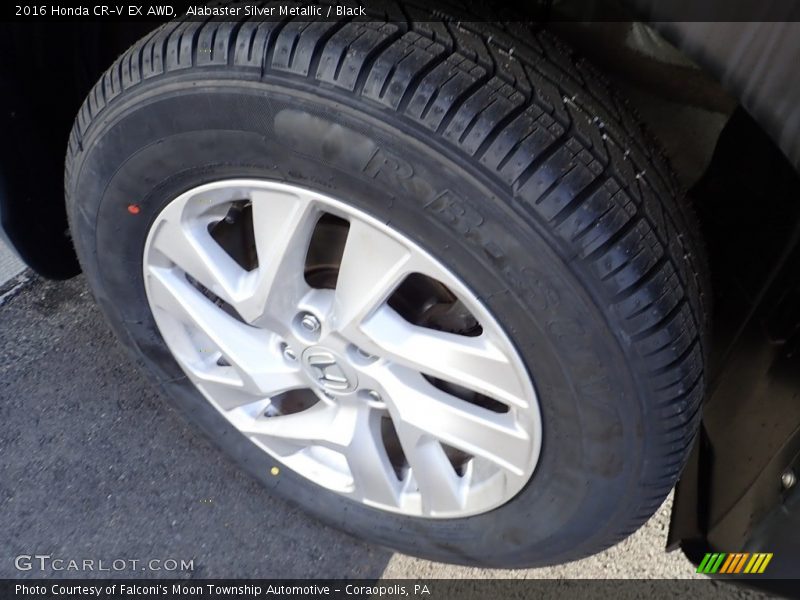 Alabaster Silver Metallic / Black 2016 Honda CR-V EX AWD