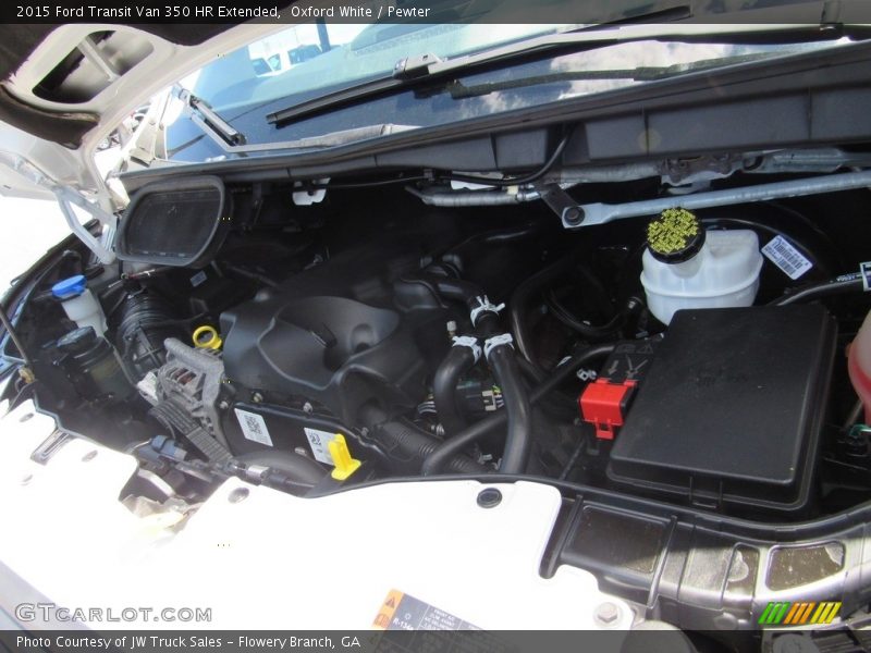 Oxford White / Pewter 2015 Ford Transit Van 350 HR Extended