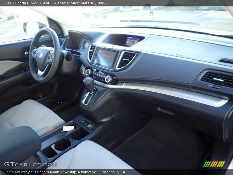Alabaster Silver Metallic / Black 2016 Honda CR-V EX AWD