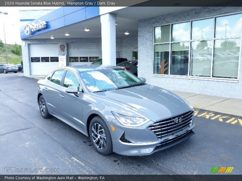 Hampton Gray / Dark Gray 2020 Hyundai Sonata Blue Hybrid