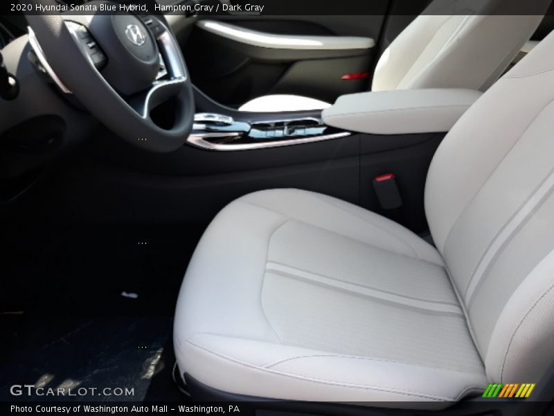 Front Seat of 2020 Sonata Blue Hybrid
