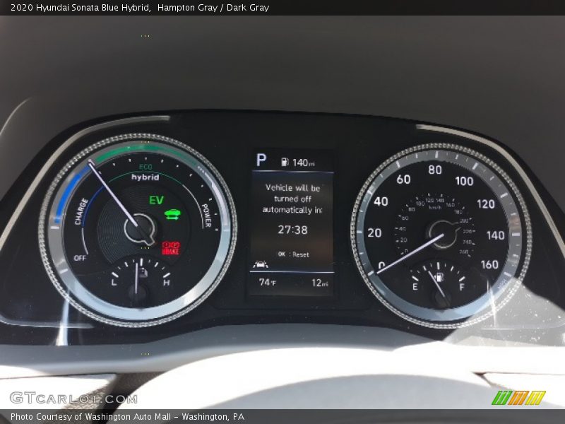  2020 Sonata Blue Hybrid Blue Hybrid Gauges