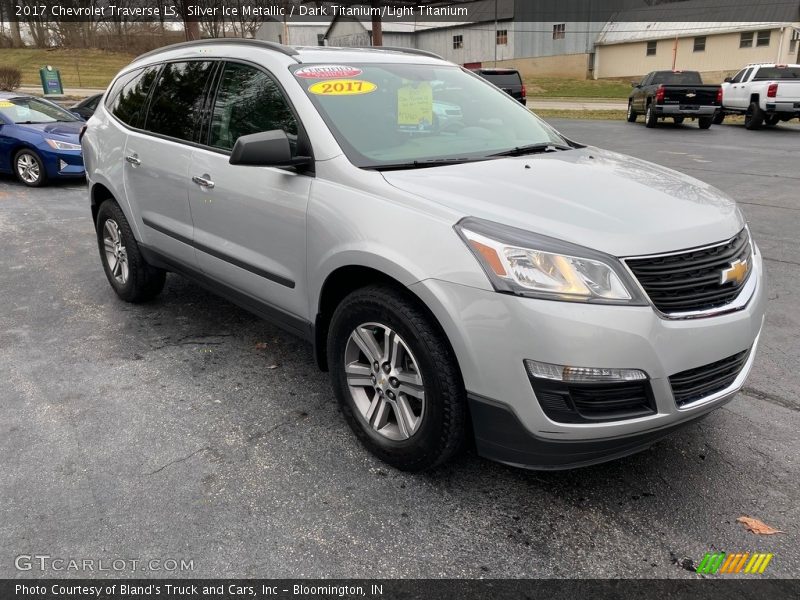 Silver Ice Metallic / Dark Titanium/Light Titanium 2017 Chevrolet Traverse LS