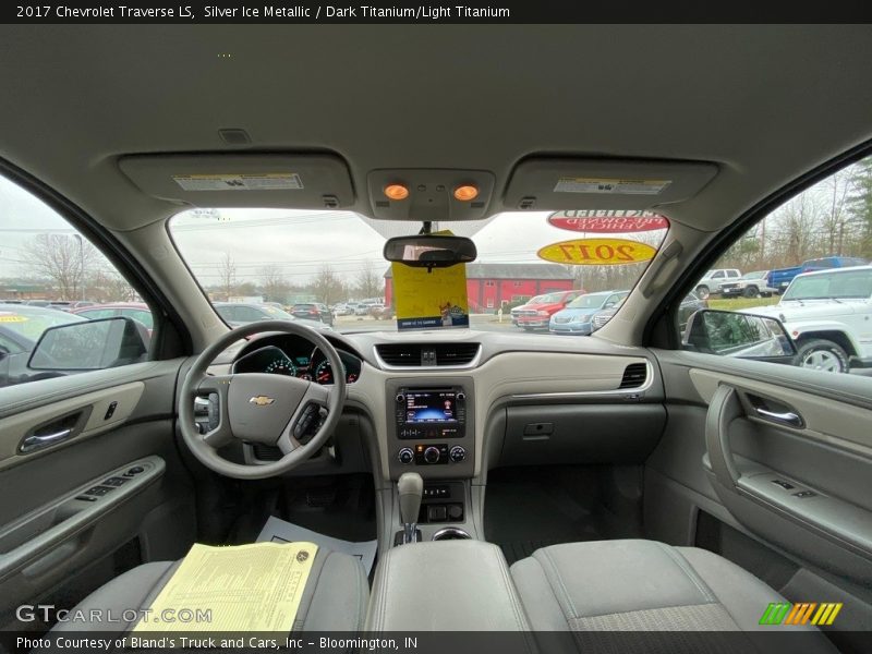 Silver Ice Metallic / Dark Titanium/Light Titanium 2017 Chevrolet Traverse LS