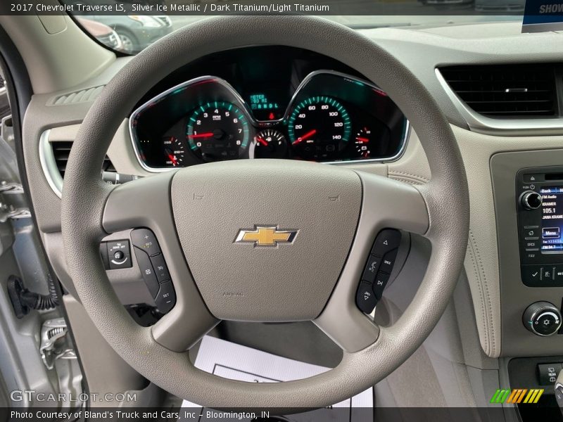Silver Ice Metallic / Dark Titanium/Light Titanium 2017 Chevrolet Traverse LS