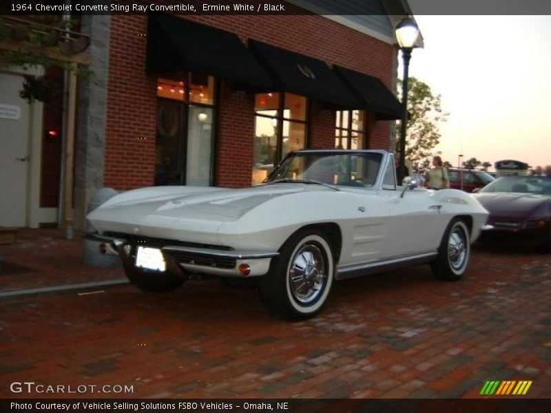 Ermine White / Black 1964 Chevrolet Corvette Sting Ray Convertible