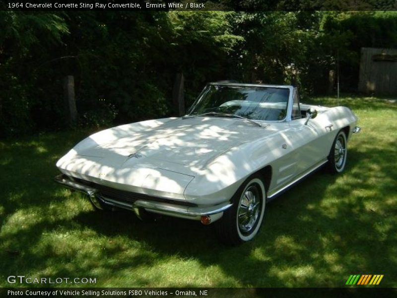 Ermine White / Black 1964 Chevrolet Corvette Sting Ray Convertible