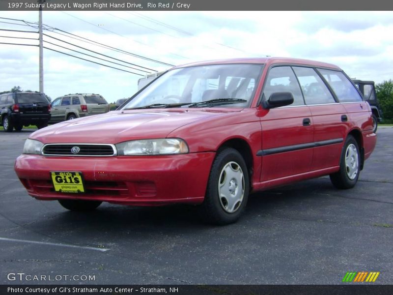 Rio Red / Grey 1997 Subaru Legacy L Wagon Right Hand Drive