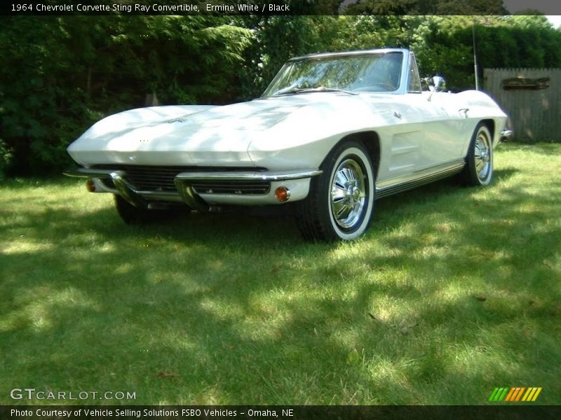 Ermine White / Black 1964 Chevrolet Corvette Sting Ray Convertible