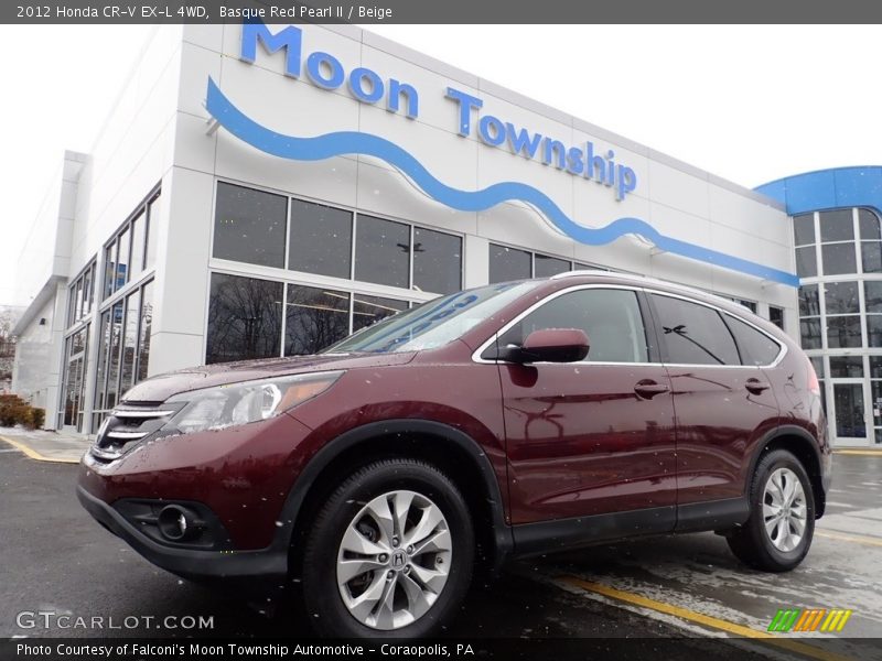 Basque Red Pearl II / Beige 2012 Honda CR-V EX-L 4WD