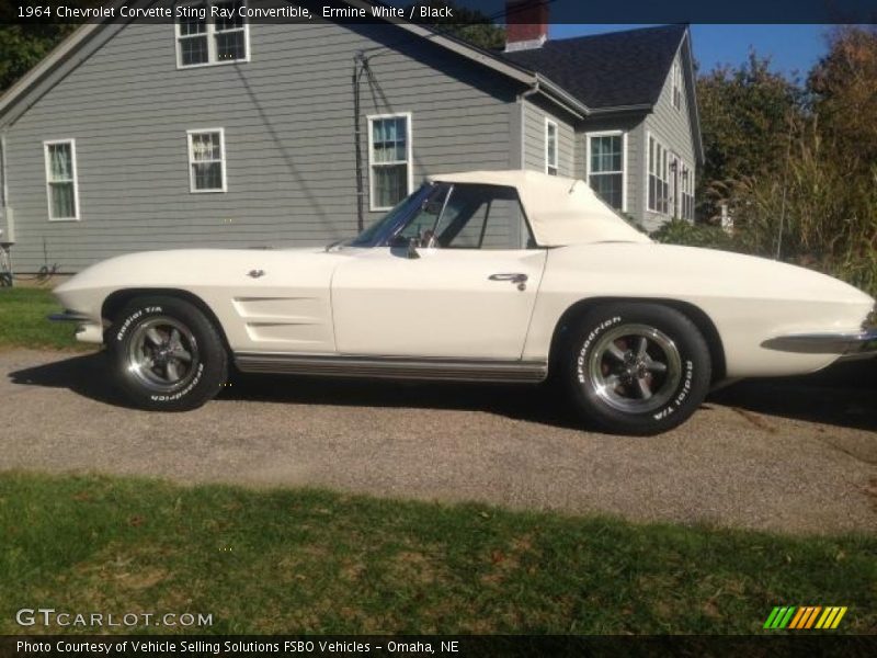 Ermine White / Black 1964 Chevrolet Corvette Sting Ray Convertible