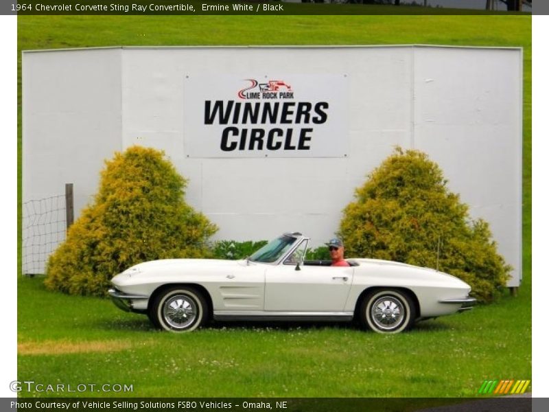 Ermine White / Black 1964 Chevrolet Corvette Sting Ray Convertible