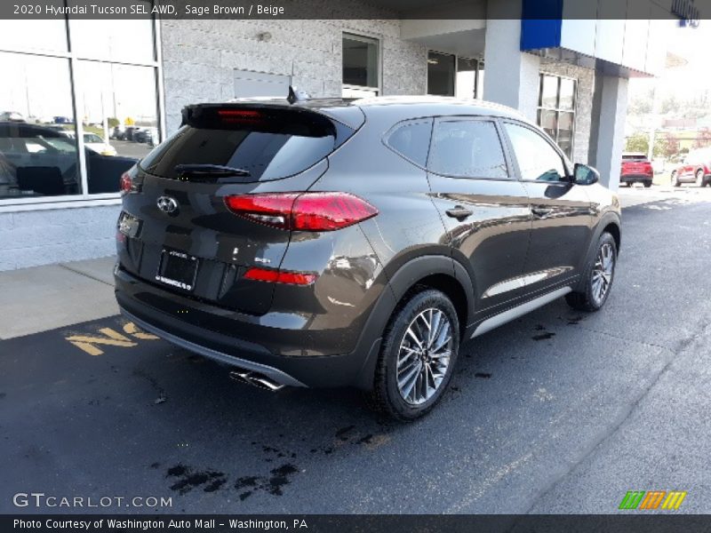 Sage Brown / Beige 2020 Hyundai Tucson SEL AWD