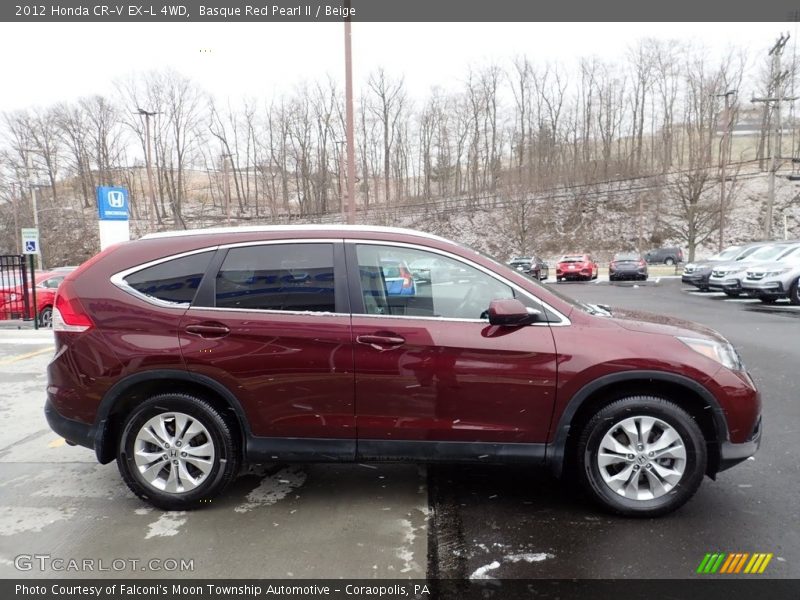 Basque Red Pearl II / Beige 2012 Honda CR-V EX-L 4WD