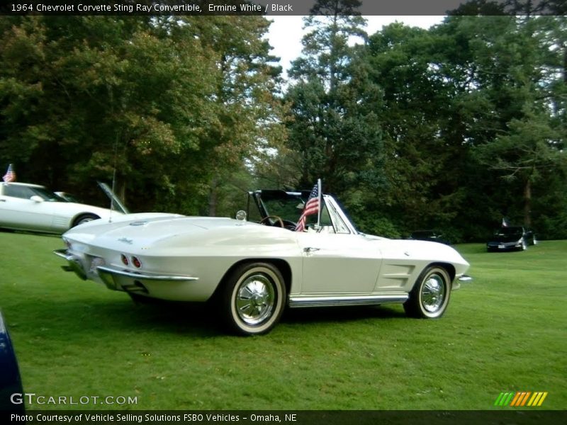 Ermine White / Black 1964 Chevrolet Corvette Sting Ray Convertible