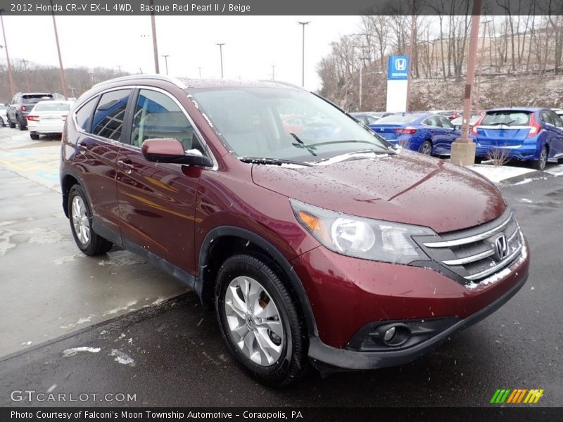 Basque Red Pearl II / Beige 2012 Honda CR-V EX-L 4WD