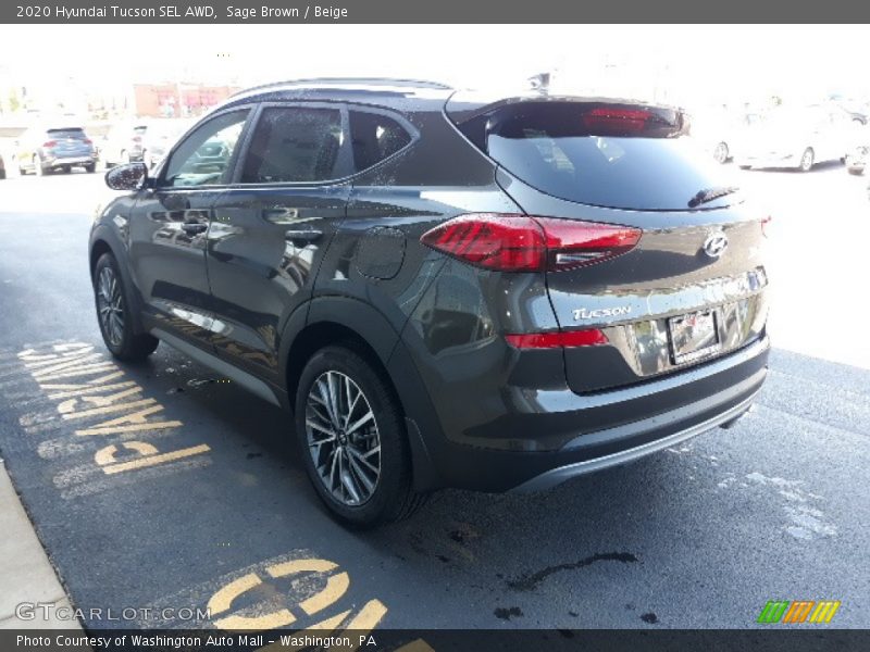 Sage Brown / Beige 2020 Hyundai Tucson SEL AWD
