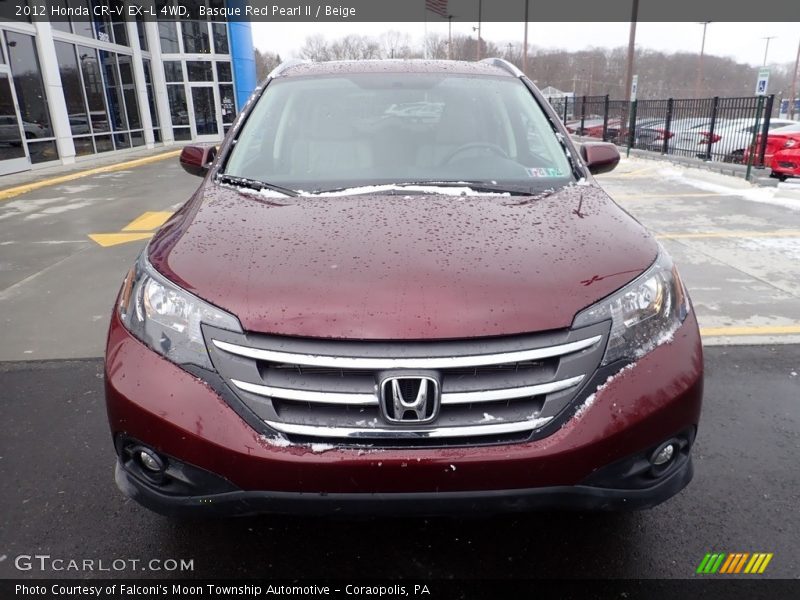 Basque Red Pearl II / Beige 2012 Honda CR-V EX-L 4WD