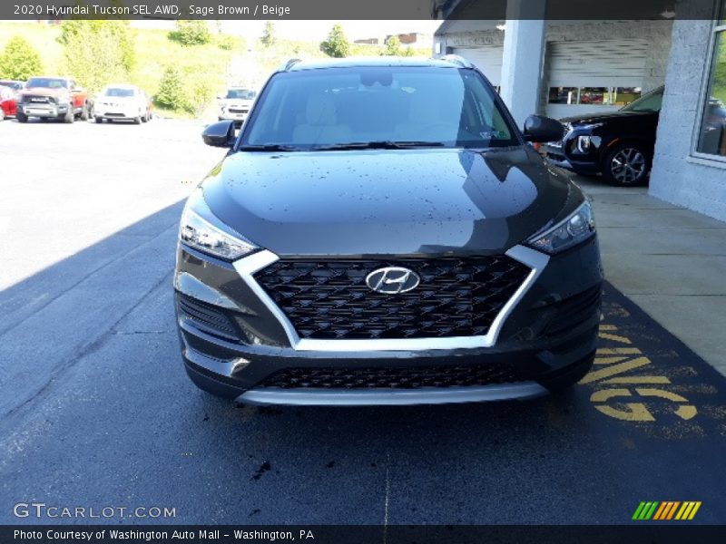 Sage Brown / Beige 2020 Hyundai Tucson SEL AWD