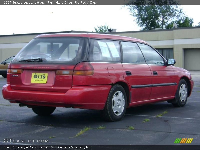 Rio Red / Grey 1997 Subaru Legacy L Wagon Right Hand Drive