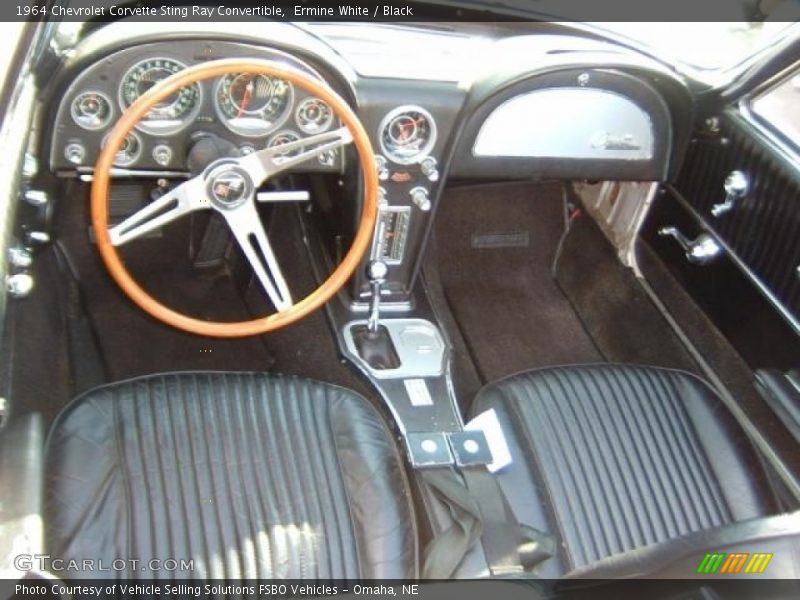 Ermine White / Black 1964 Chevrolet Corvette Sting Ray Convertible
