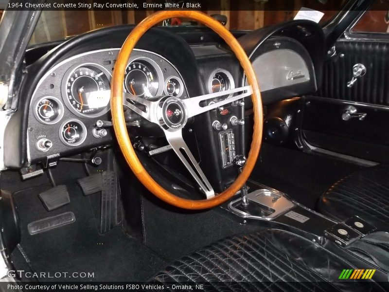 Ermine White / Black 1964 Chevrolet Corvette Sting Ray Convertible