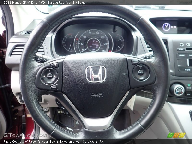 Basque Red Pearl II / Beige 2012 Honda CR-V EX-L 4WD