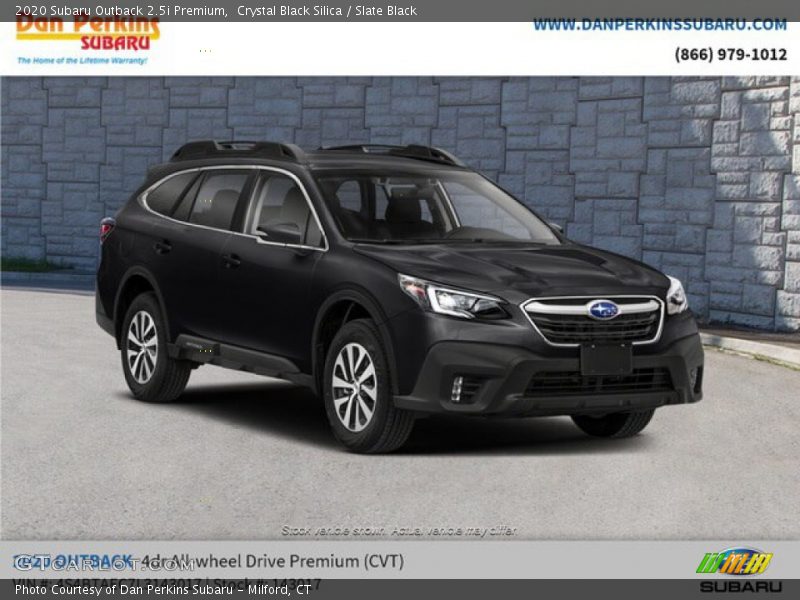 Crystal Black Silica / Slate Black 2020 Subaru Outback 2.5i Premium