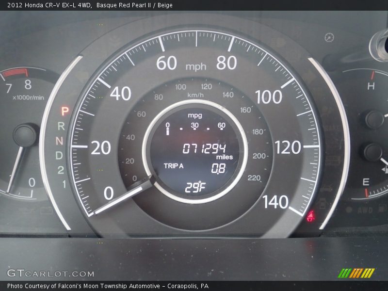 Basque Red Pearl II / Beige 2012 Honda CR-V EX-L 4WD
