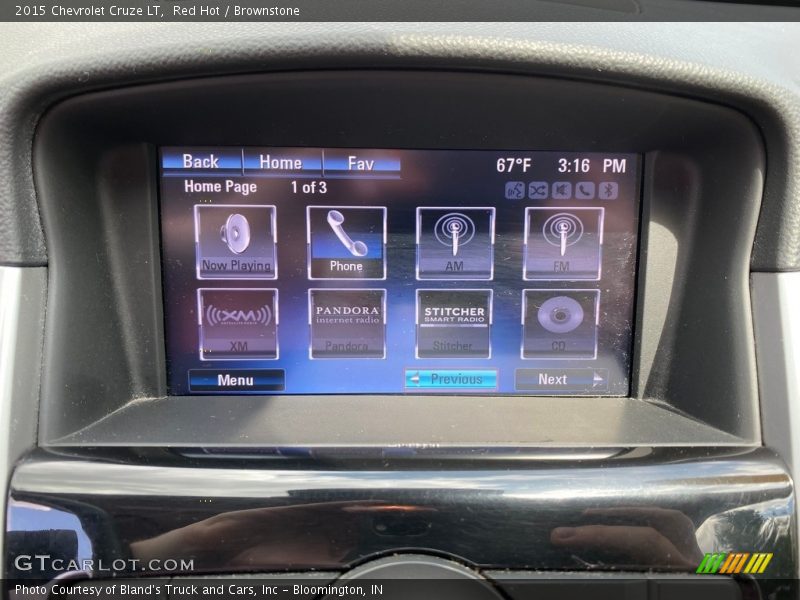 Red Hot / Brownstone 2015 Chevrolet Cruze LT
