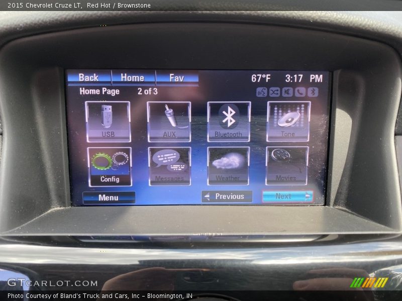 Red Hot / Brownstone 2015 Chevrolet Cruze LT