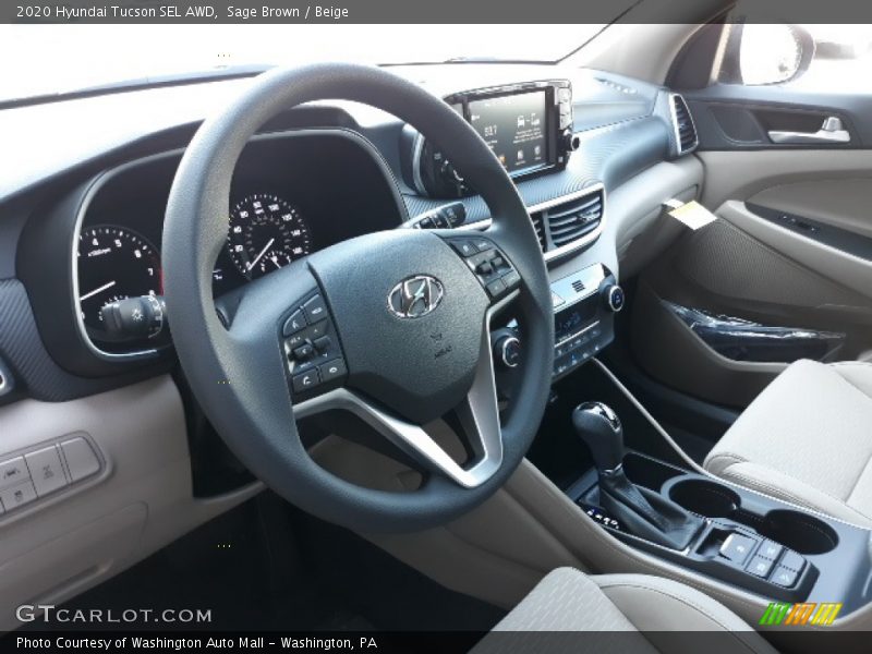 Sage Brown / Beige 2020 Hyundai Tucson SEL AWD