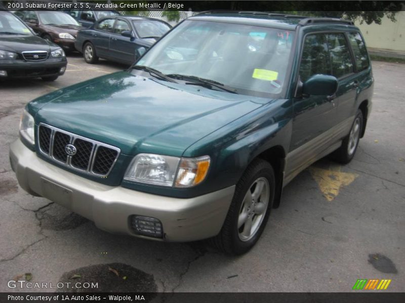 Arcadia Green Metallic / Beige 2001 Subaru Forester 2.5 S