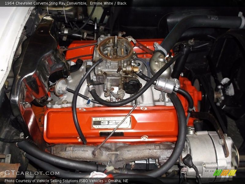  1964 Corvette Sting Ray Convertible Engine - 327ci. V8