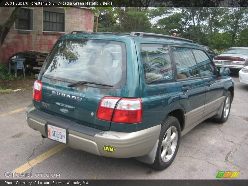 Arcadia Green Metallic / Beige 2001 Subaru Forester 2.5 S