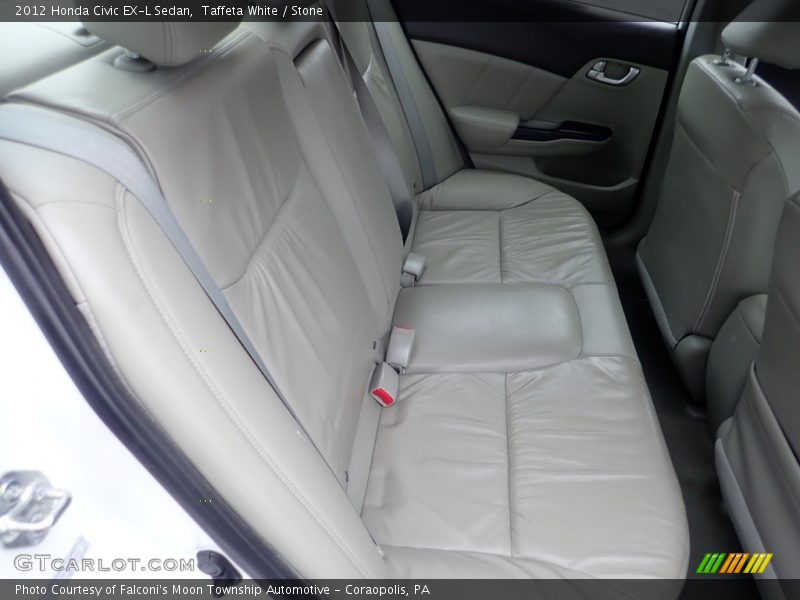Taffeta White / Stone 2012 Honda Civic EX-L Sedan