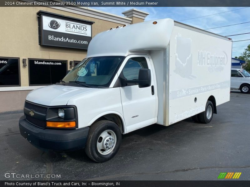 Summit White / Medium Pewter 2014 Chevrolet Express Cutaway 3500 Moving Van