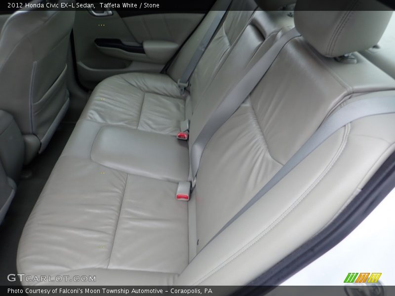 Taffeta White / Stone 2012 Honda Civic EX-L Sedan