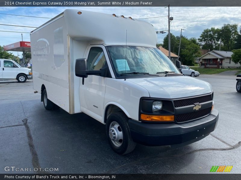 Summit White / Medium Pewter 2014 Chevrolet Express Cutaway 3500 Moving Van