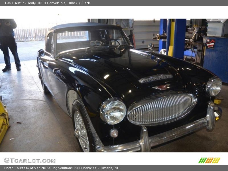 Black / Black 1963 Austin-Healy 3000 Convertible
