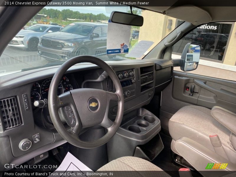Summit White / Medium Pewter 2014 Chevrolet Express Cutaway 3500 Moving Van