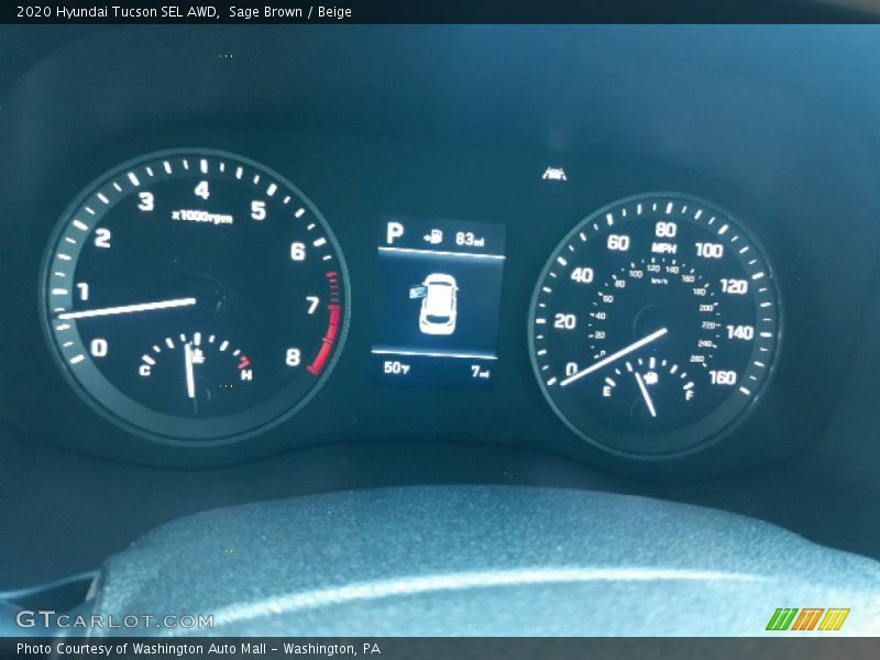 Sage Brown / Beige 2020 Hyundai Tucson SEL AWD