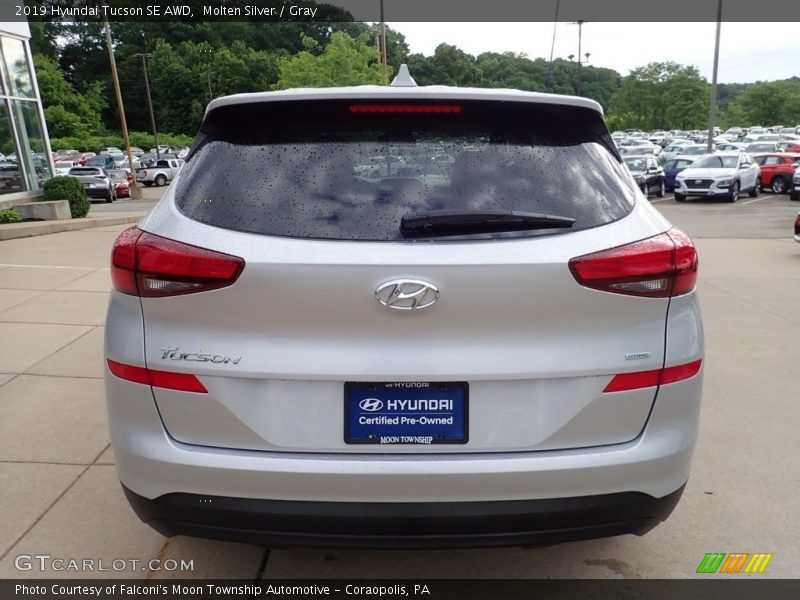 Molten Silver / Gray 2019 Hyundai Tucson SE AWD